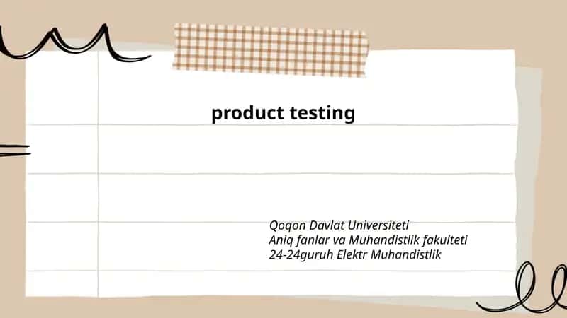Test Planning and Strategy 1