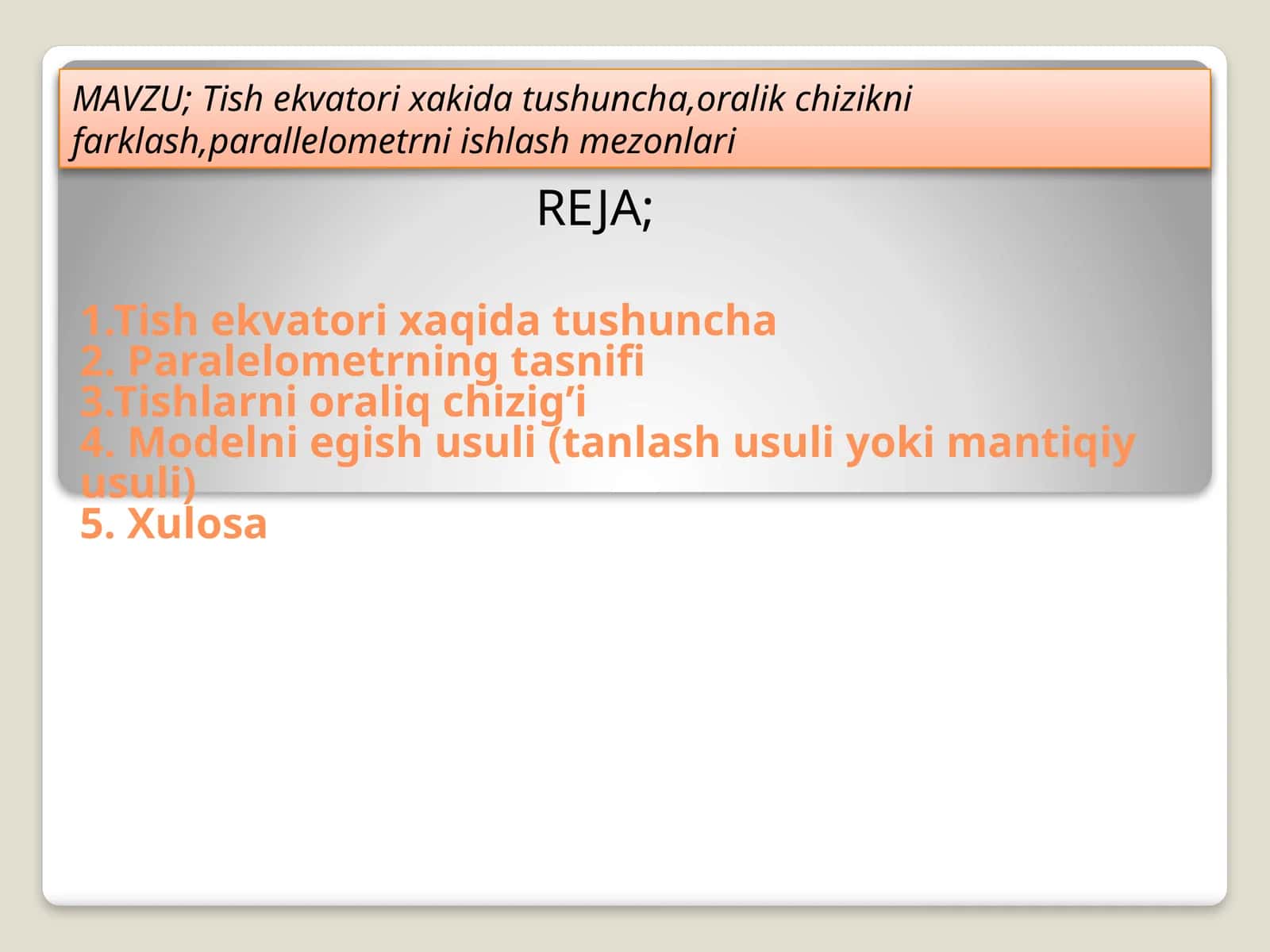 Tish ekvatori xakida tushuncha 1