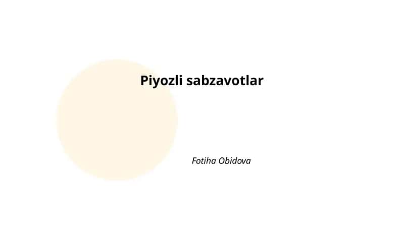 Piyozli sabzavotlar 1
