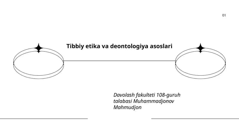 Tibbiy etika va deontologiya asoslari 1