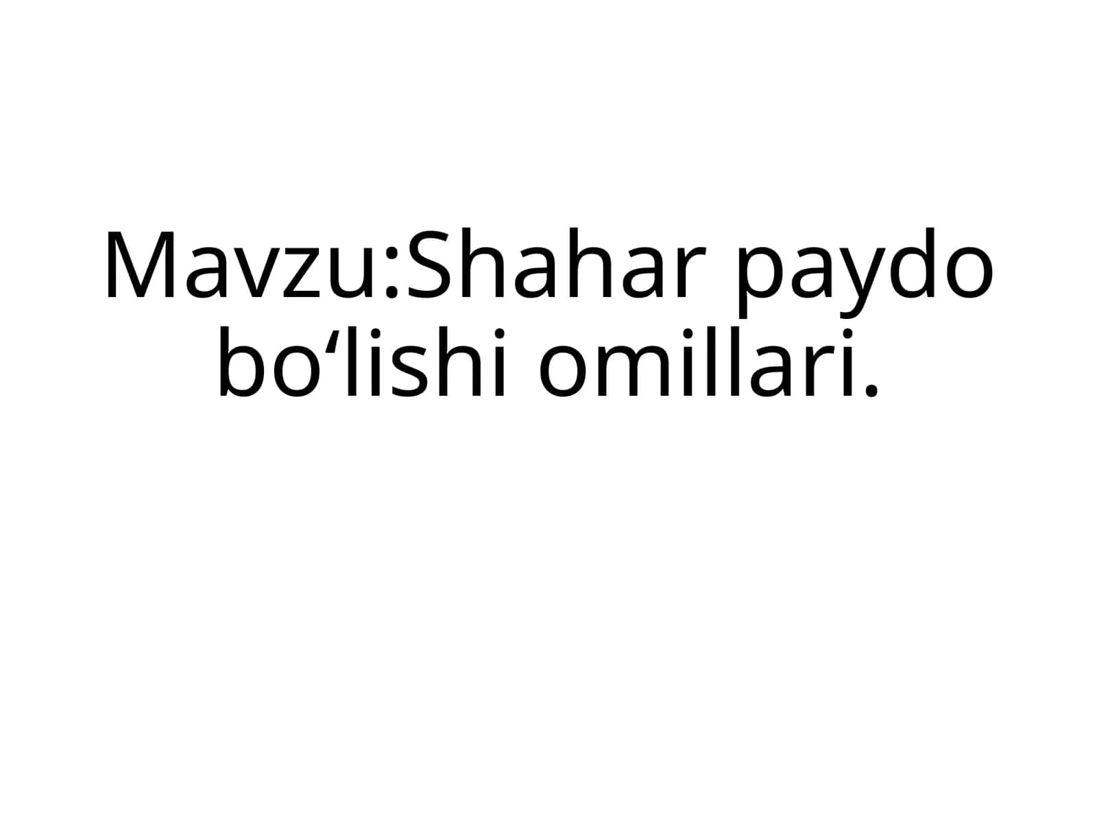 Shaharpaydoboʻlishiomillari 1