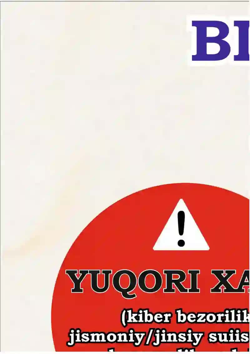 Biz zo'ravonlikka qarshimiz(Plakat+kartochka)
