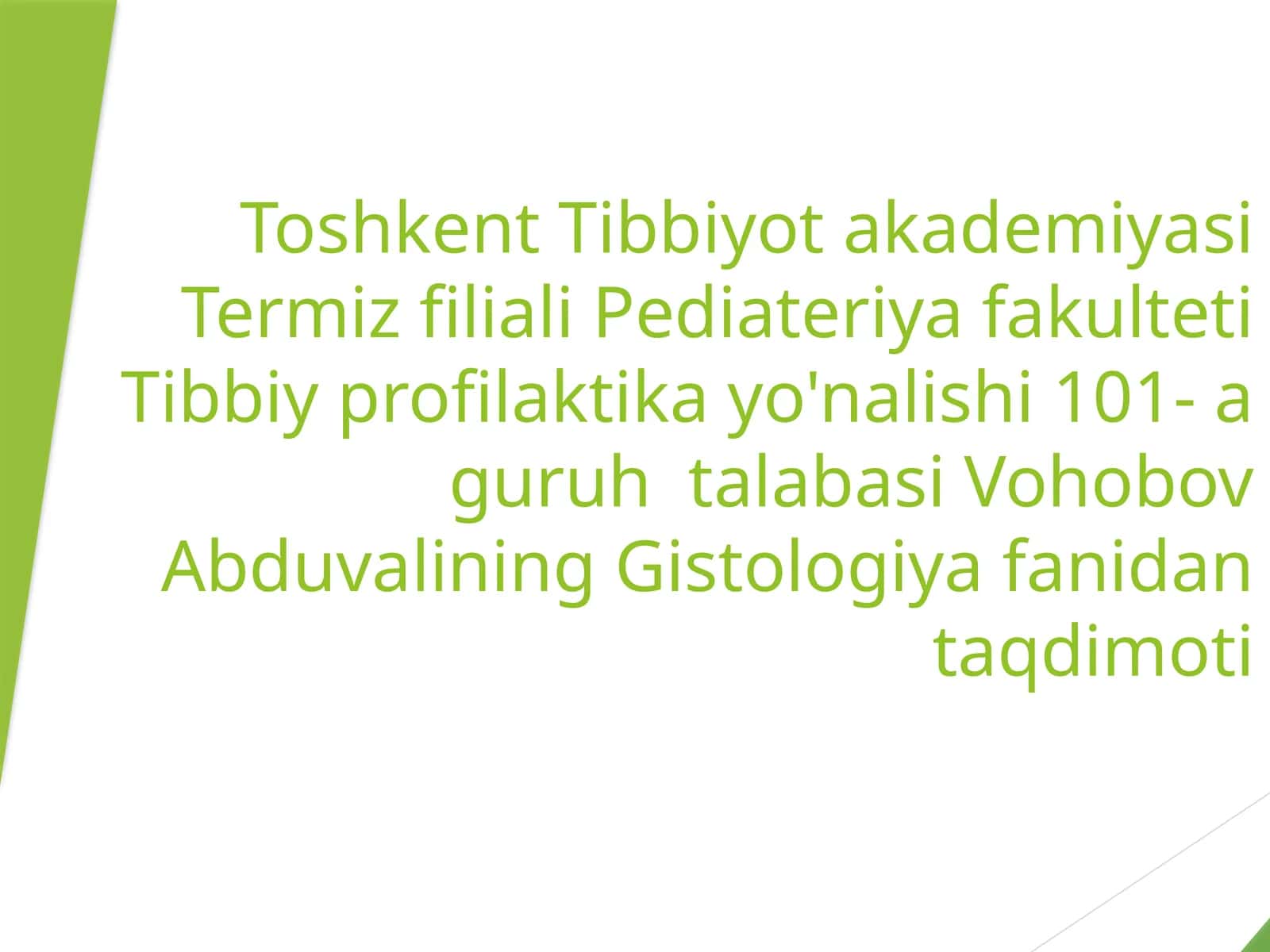 Gematopoez nazariyasi 1