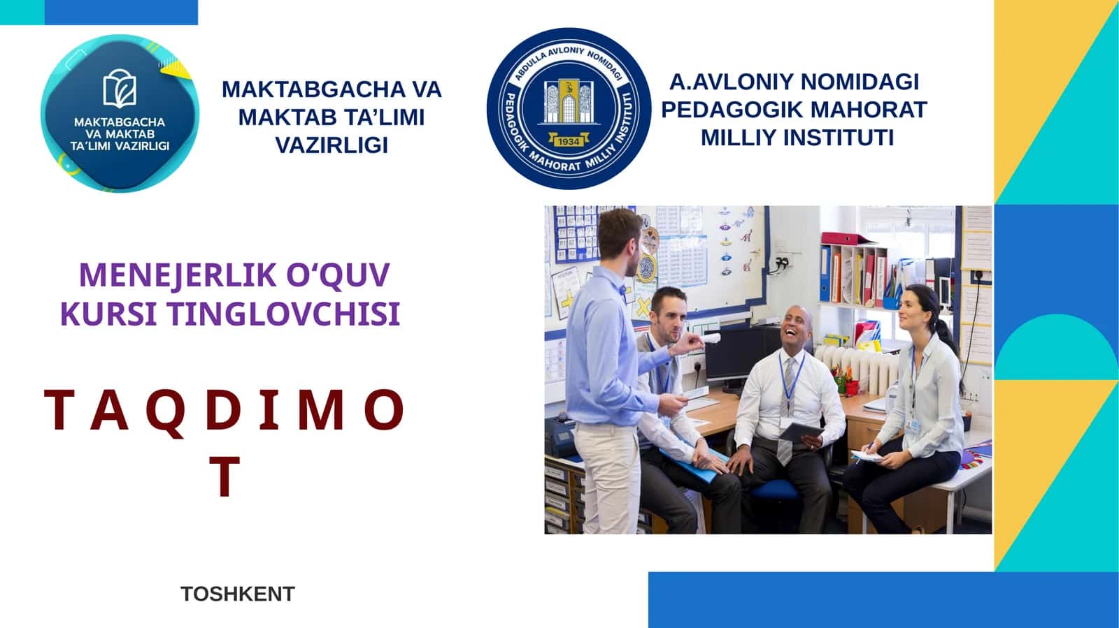 O‘QITUVCHILARNI SAMARALI MOTIVATSILASH TIZIMINI YO‘LGA QO‘YISH 1