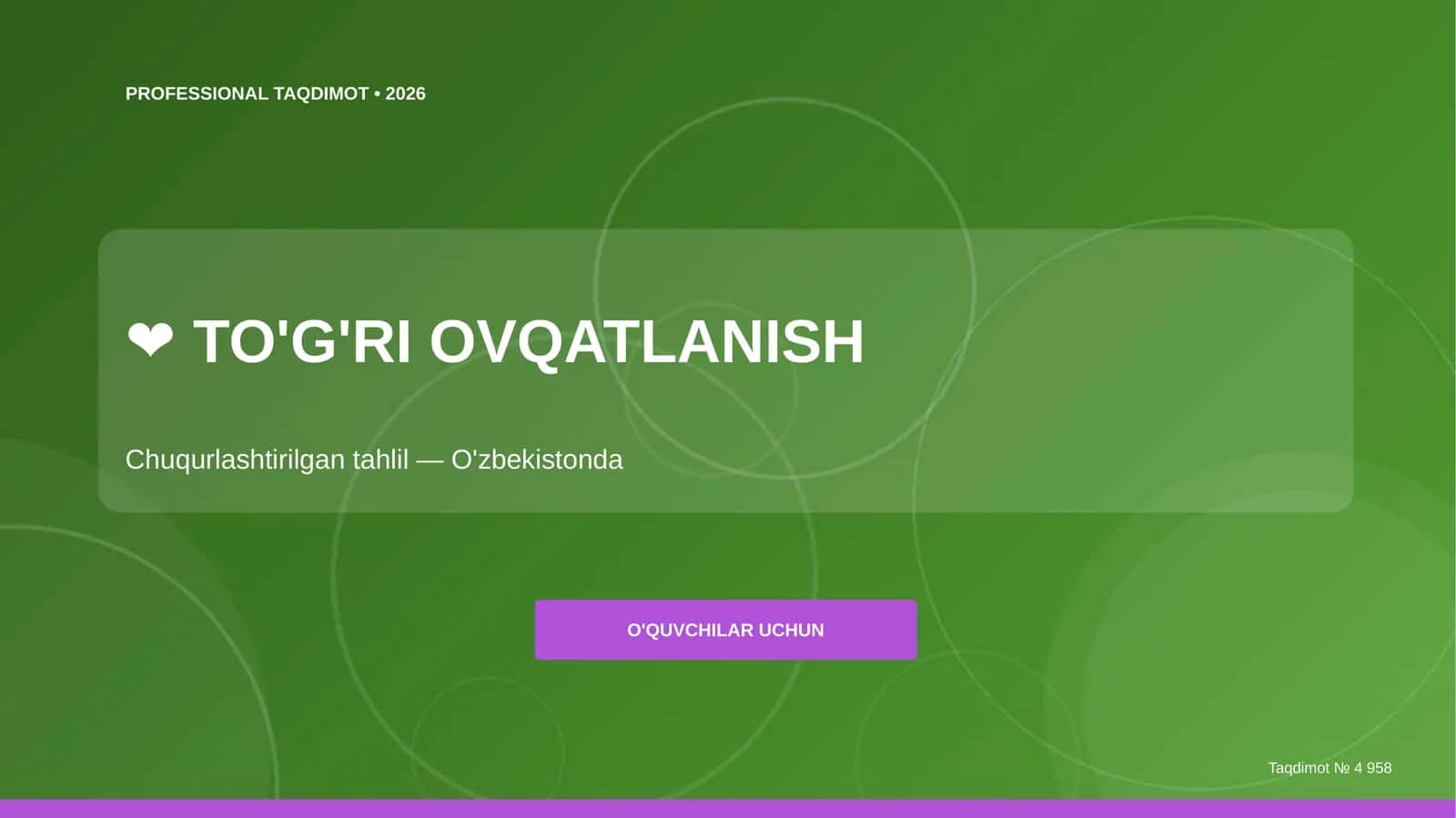 TO'G'RI OVQATLANISH 1