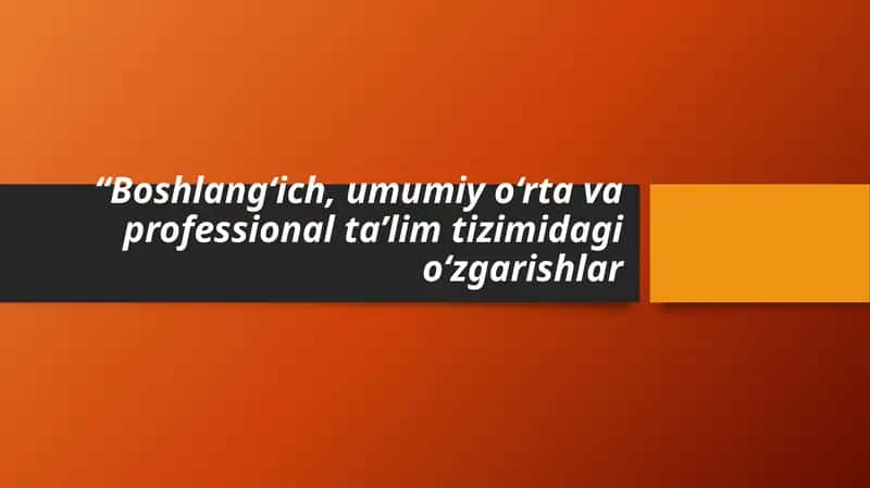 Boshlang‘ich ta’lim tizimi 1
