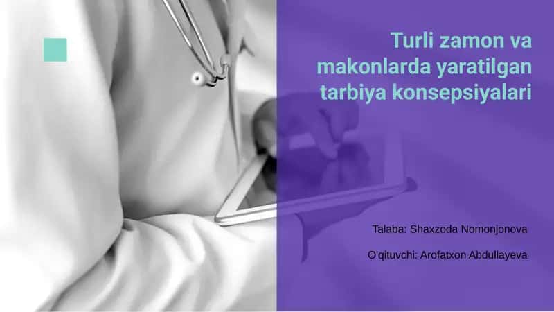 Tarbiya konsepsiyalari 1