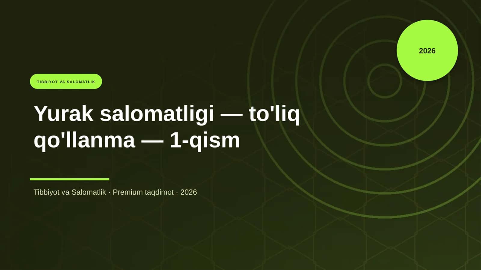 Yurak salomatligi 1