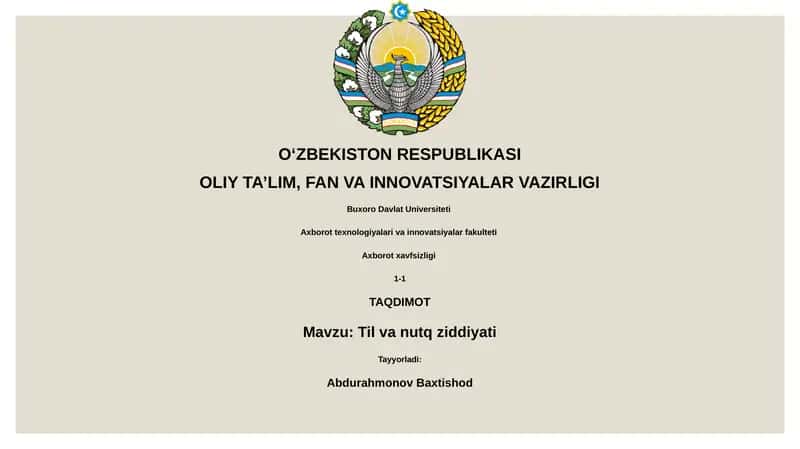 Til va nutq ziddiyati 1