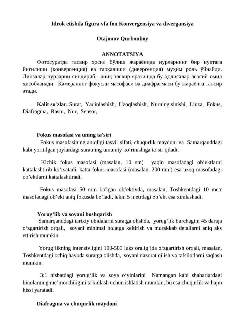 Figure va fon Konvergensiya va divergansiya 1