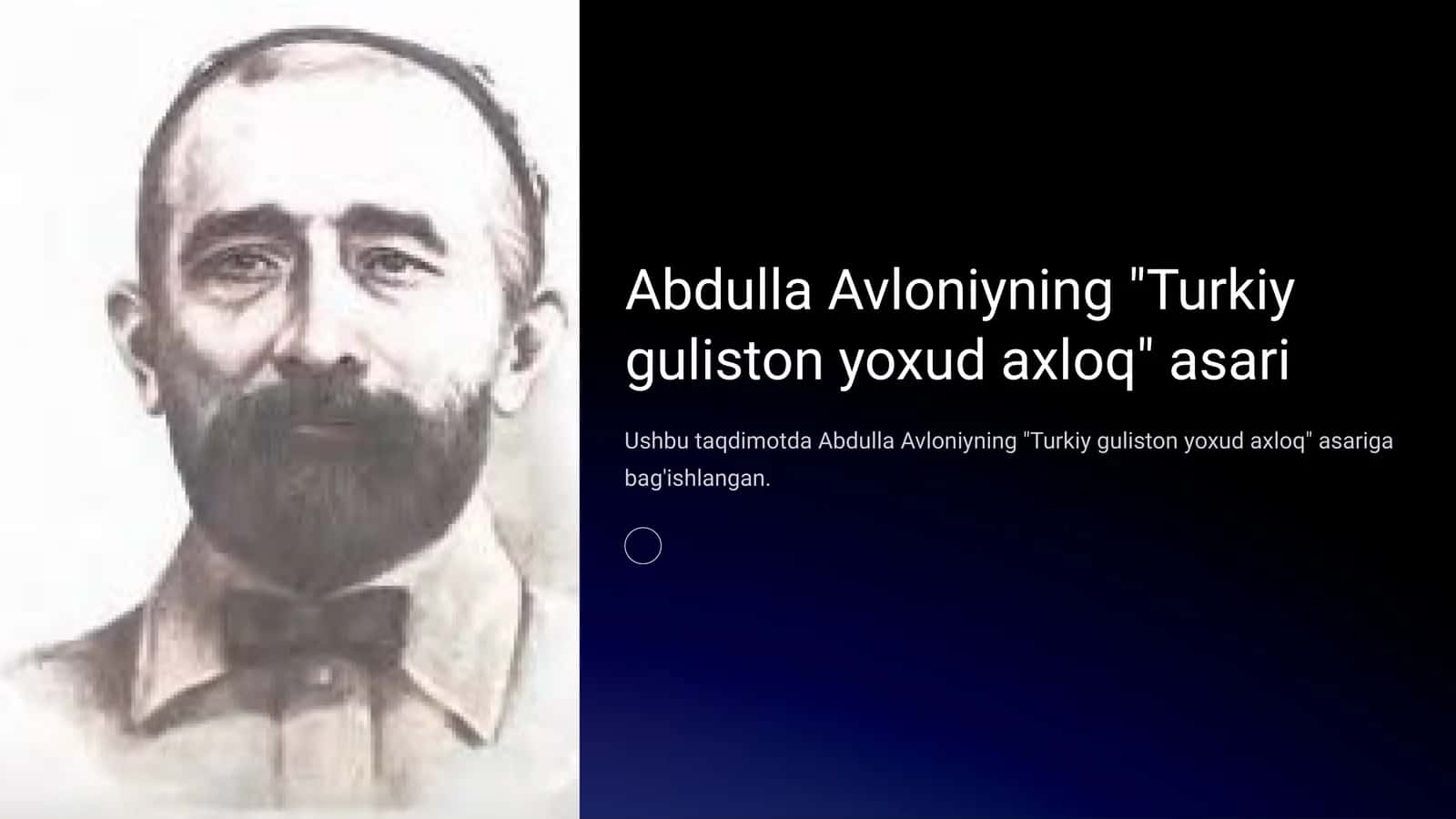 "Turkiy guliston yoxud axloq" 1