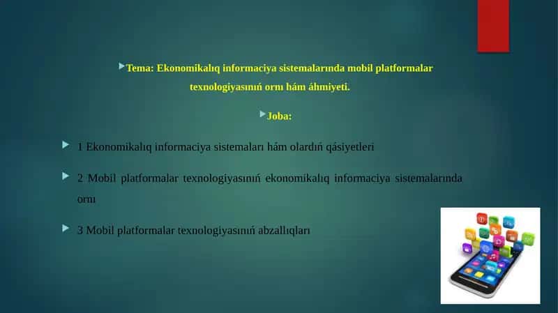 Ekonomikalıq informaciya sistemaları 1