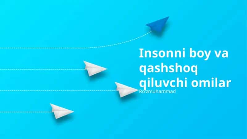 Insonni boy va qashshoq qiluvchi omilar 1