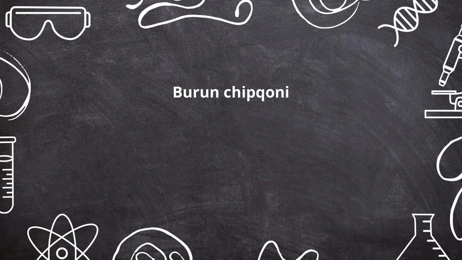 Burun chipqoni 1