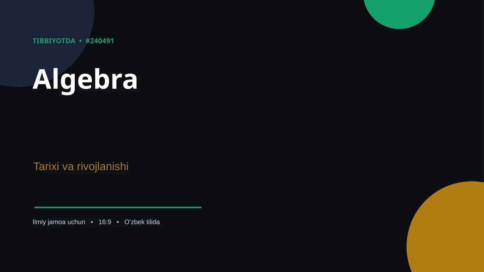 Algebra 1