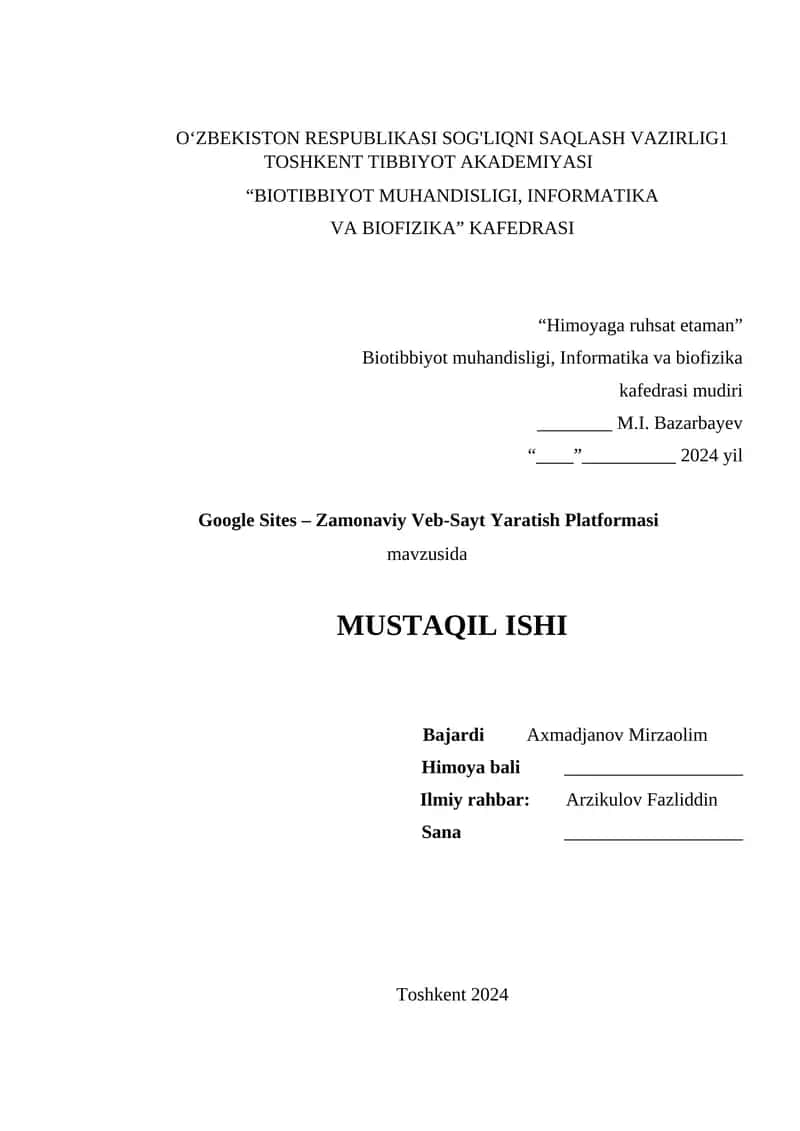 Google Sites – Zamonaviy Veb-Sayt Yaratish Platformasi 1