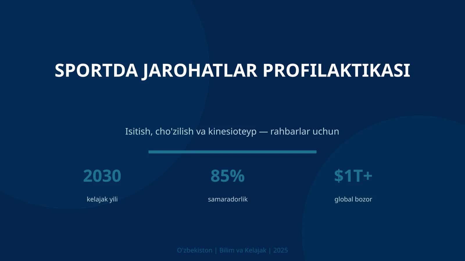 SPORTDA JAROHATLAR PROFILAKTASI 1