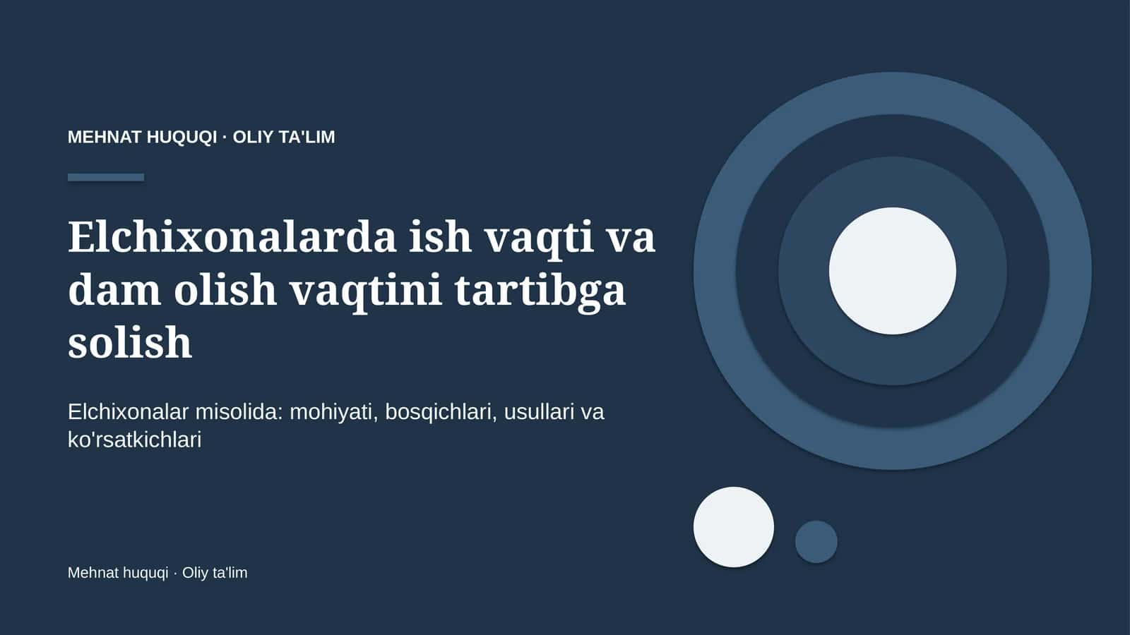 elchixonalarda ish vaqti va dam olish vaqtini tartibga solish 7508 1