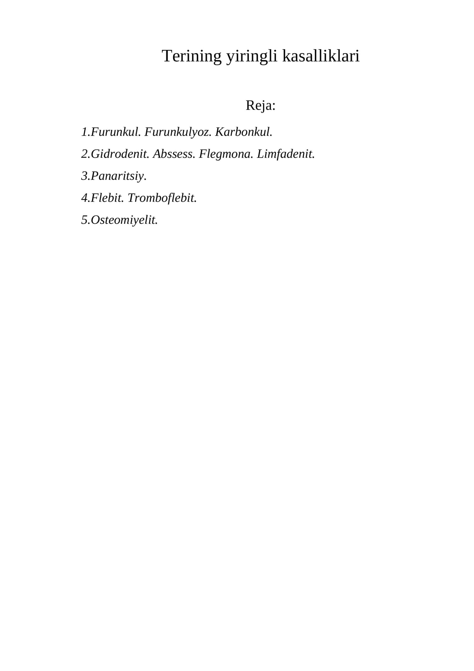 Terining yiringli kasalliklari 1