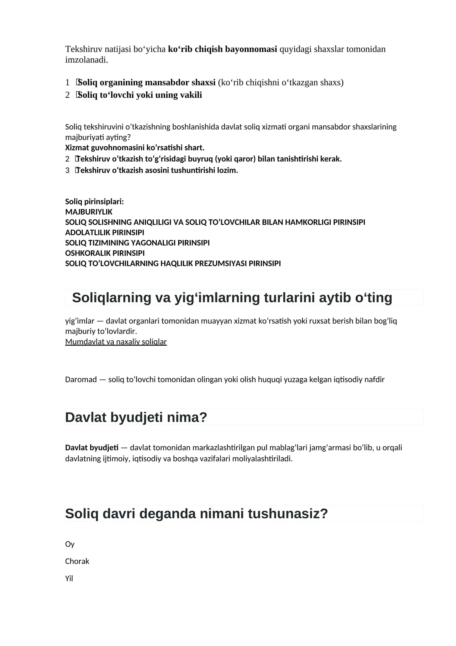 soliq suhbat javoblari argos 1