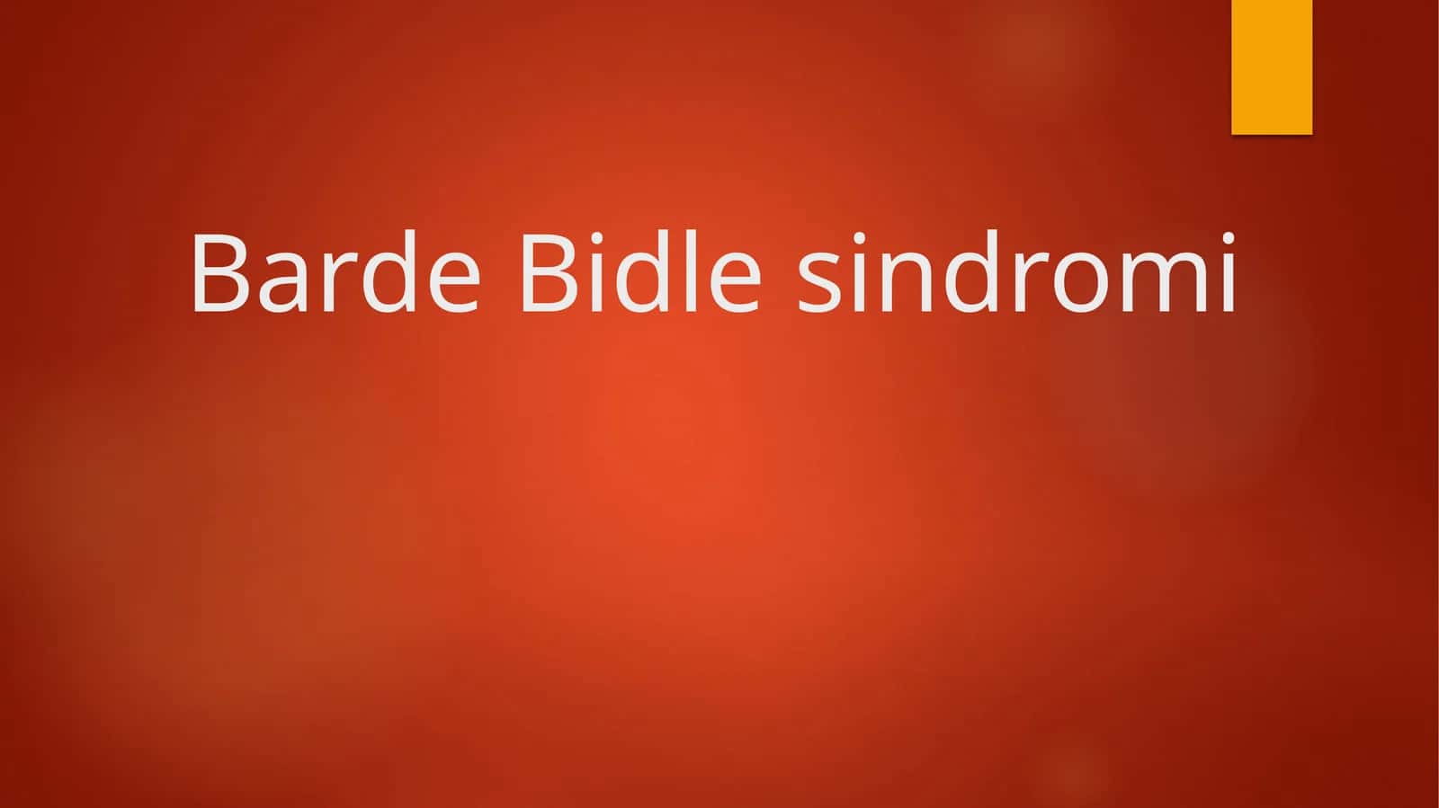 Barde Bidle sindromi 1