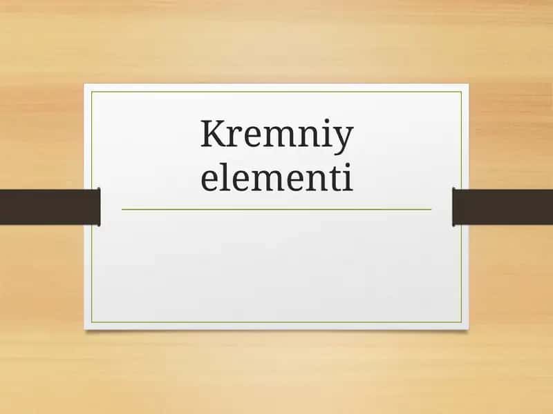 Kremniyelementi 1
