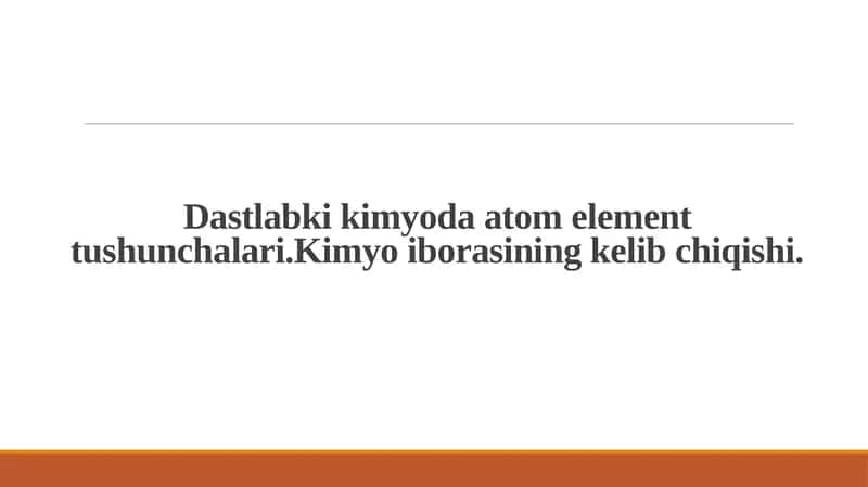 Dastlabki kimyo 1