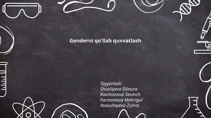Genderni qo'llab quvvatlash 1