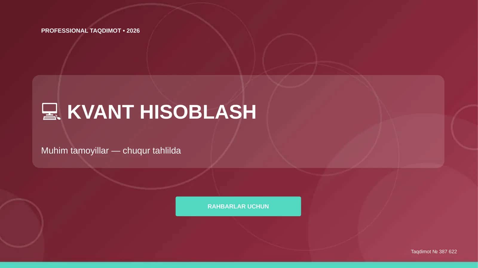Kvant Hisoblash 1