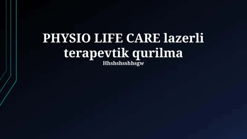 PHYSIO LIFE CARE lazerli terapevtik qurilma 1