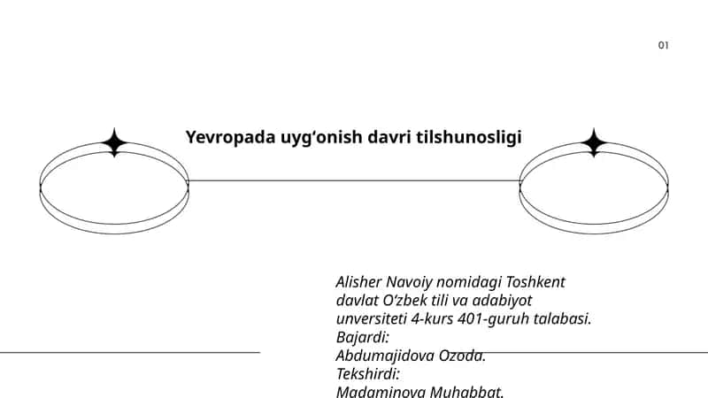 Yevropada uygʻonish davri tilshunosligi 1