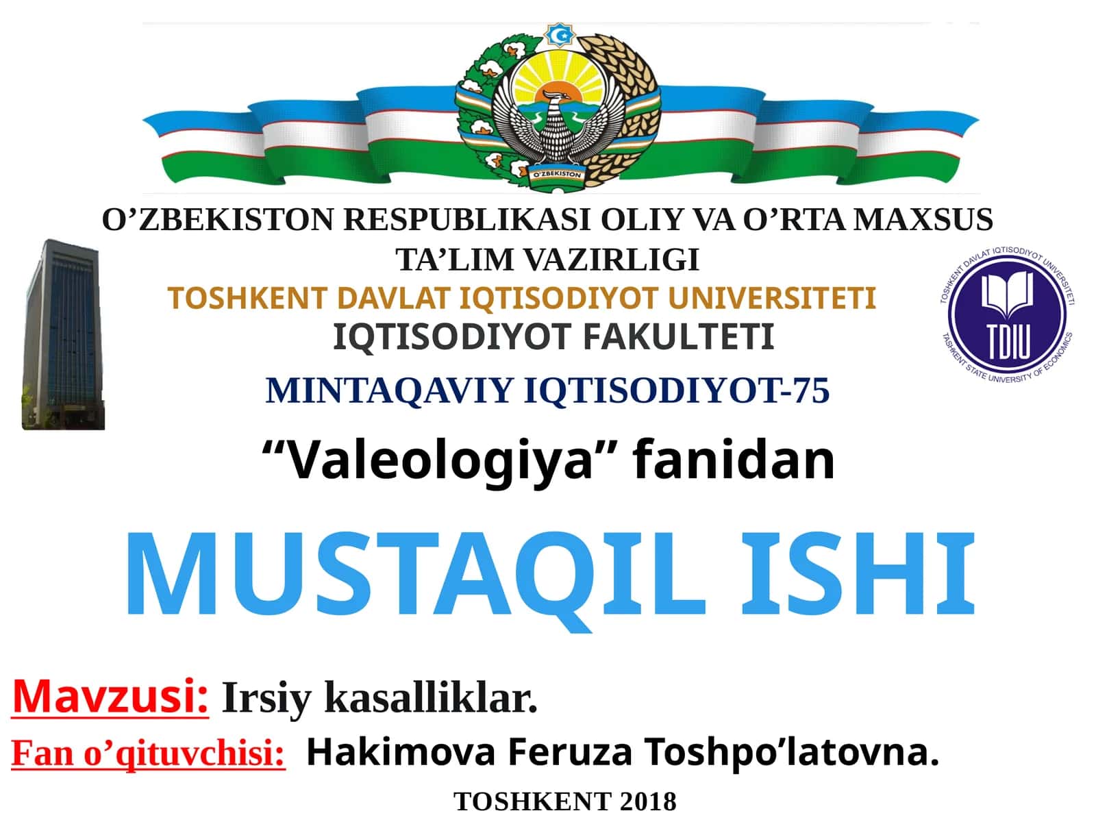 Irsiy kasalliklar 1