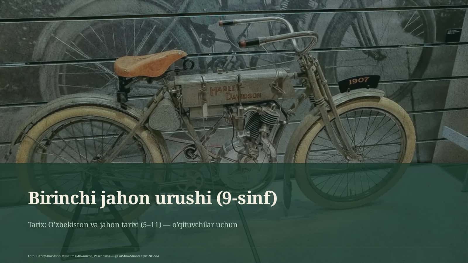 Birinchi jahon urushi (9-sinf) 1