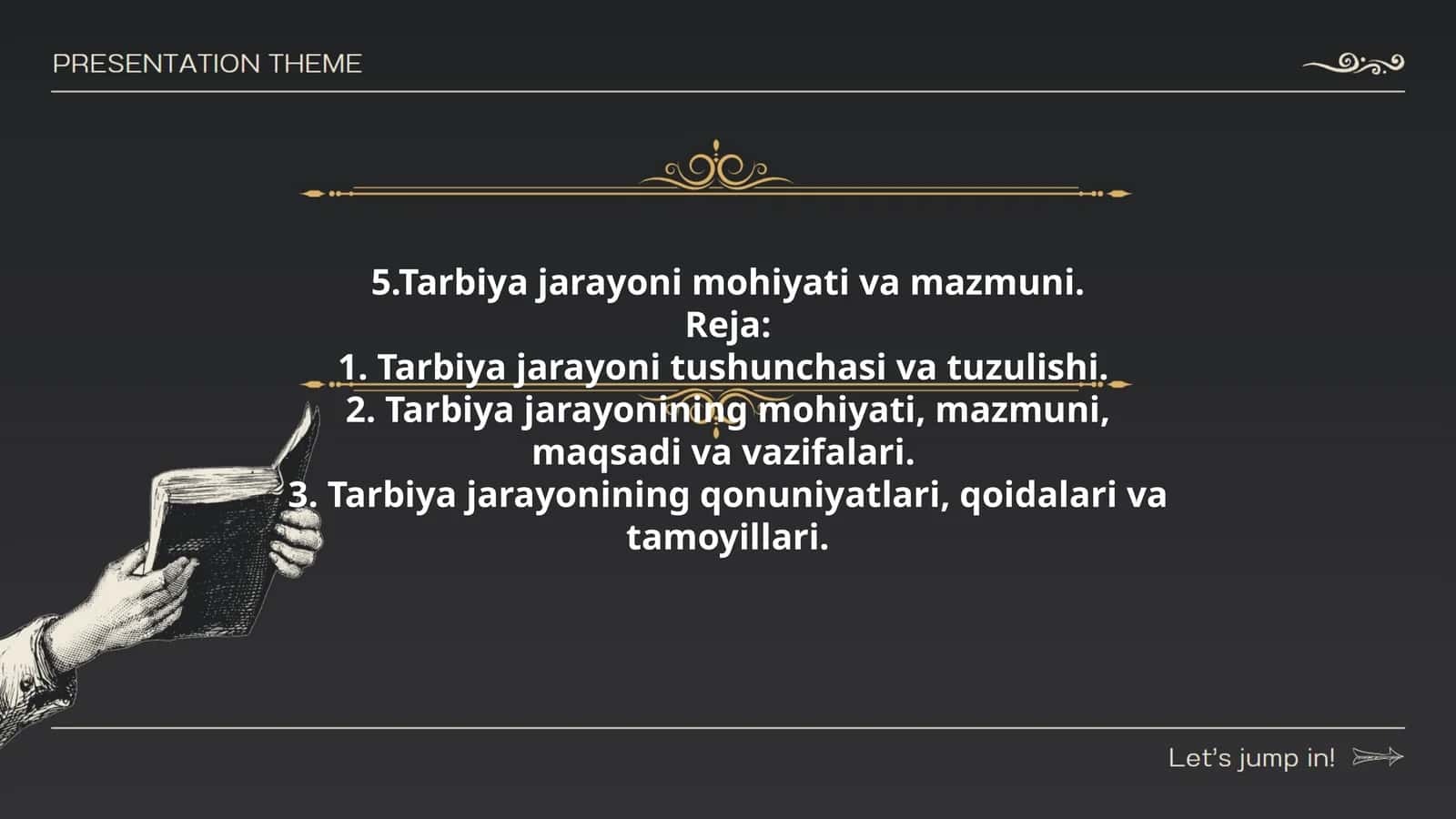 Tarbiya jarayoni mohiyati va mazmuni 1
