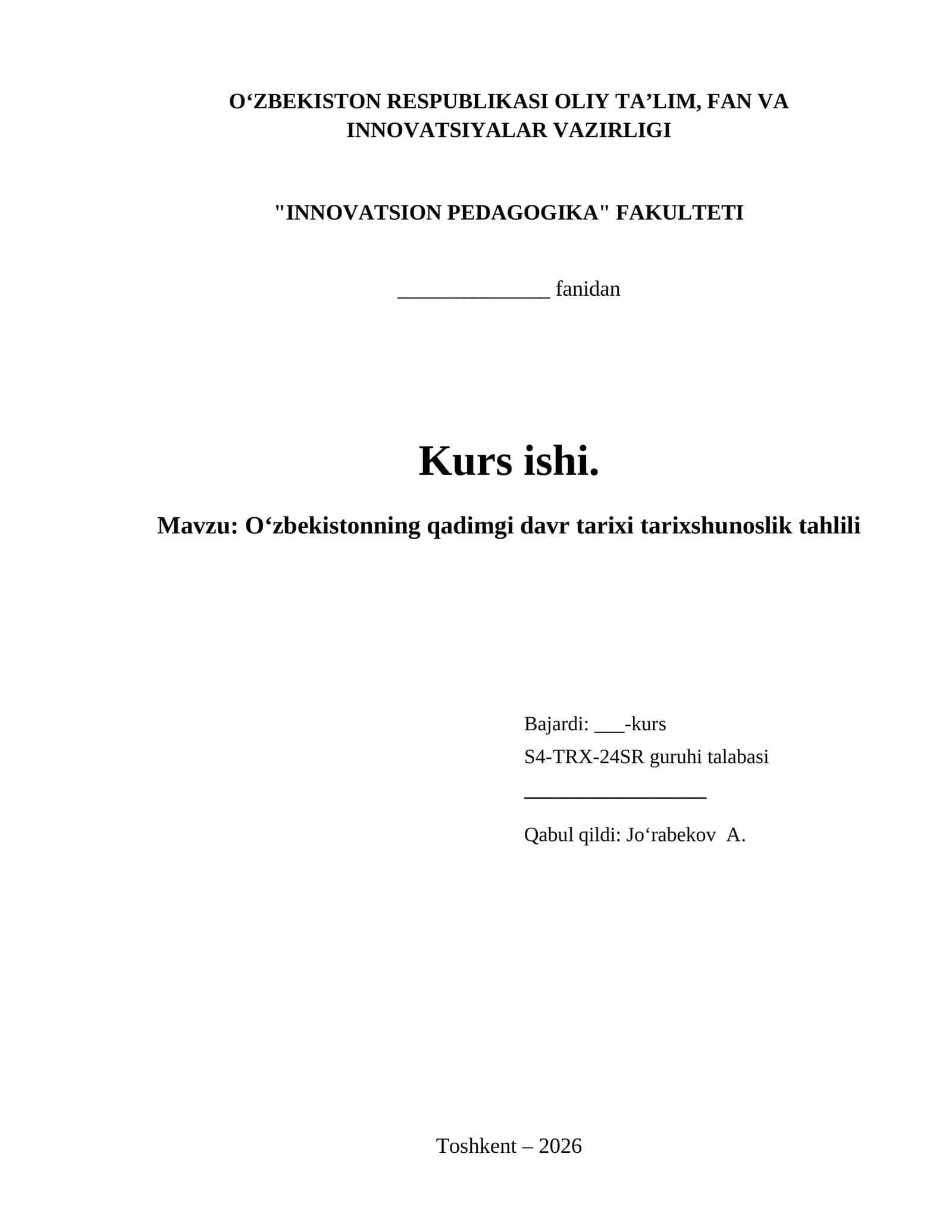 Oʻzbekistonning qadimgi davr tarixi tarixshunoslik tahlili 1