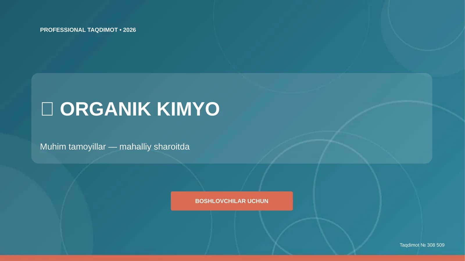 ORGANIK KIMYO 1