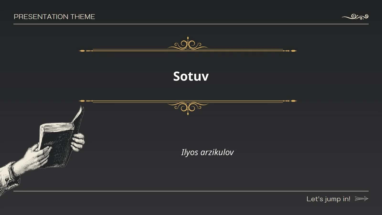 Sotuv bozorini o'rganish 1