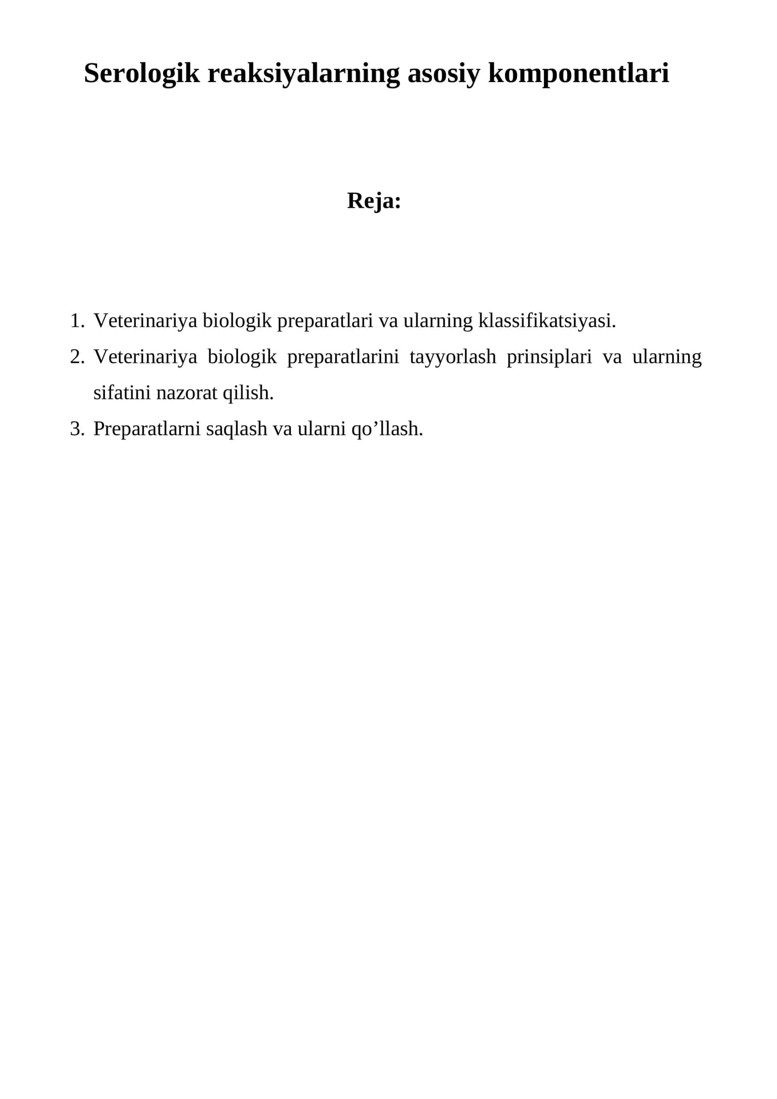 Veterinariya biologik preparatlari 1