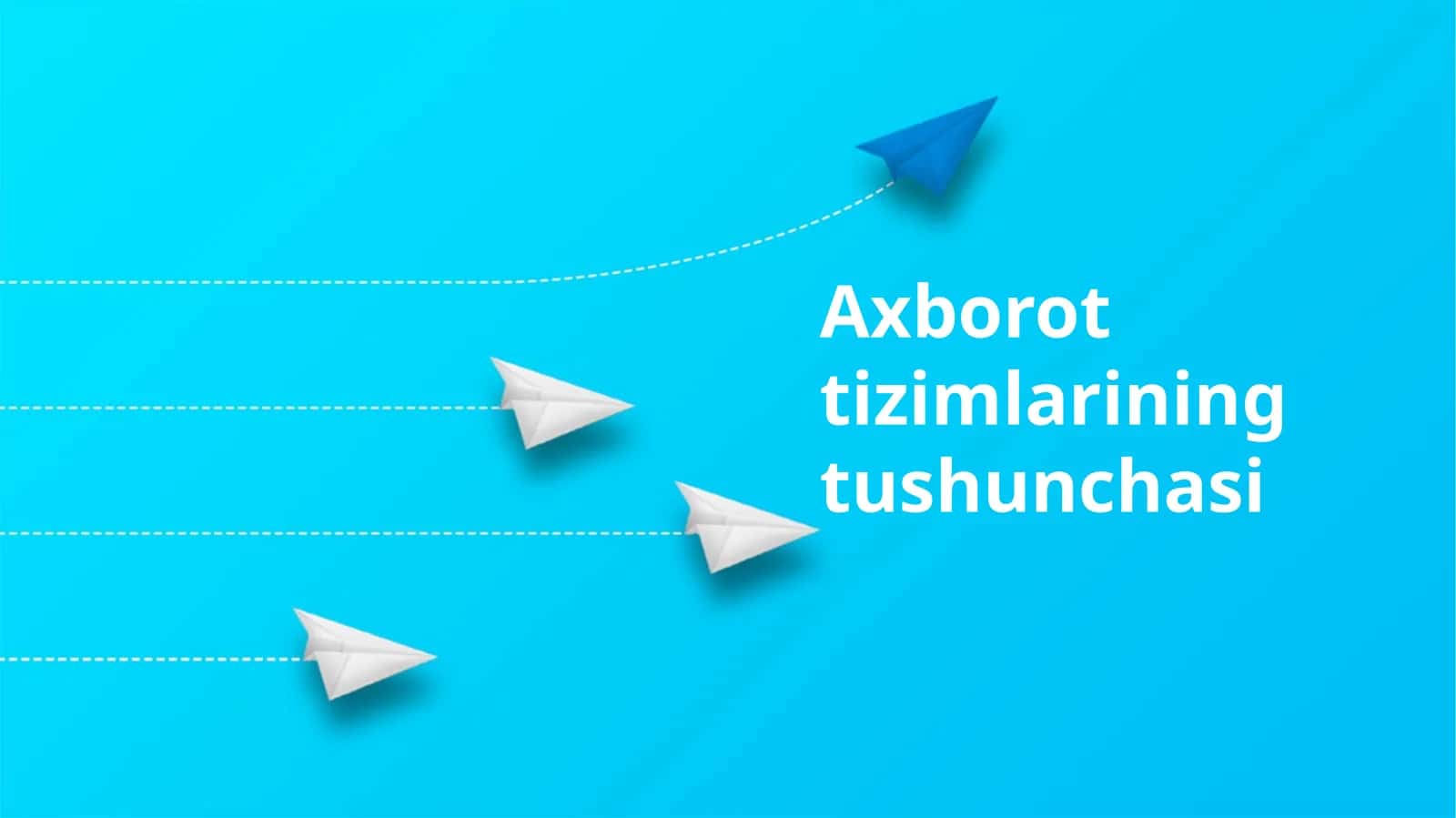 Axborot tizimlarining tushunchasi 1