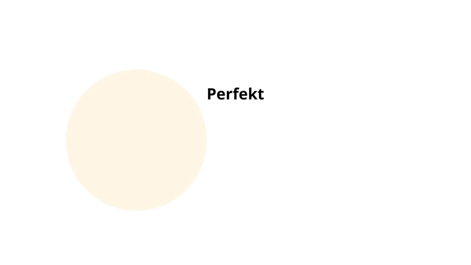 Bildung des Perfekts in der deutschen Sprache 1