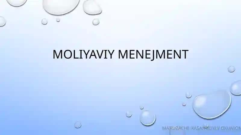 Moliyaviy menejment