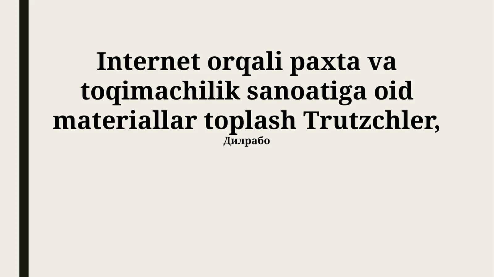 Trutzchler 1