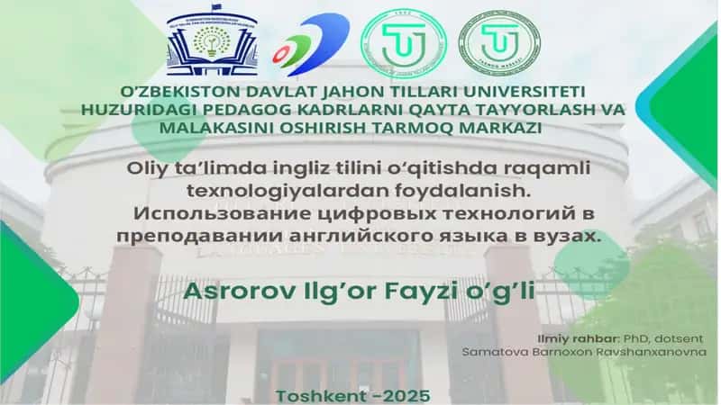 Ingliz tili o‘qitishning samarali usullari 1
