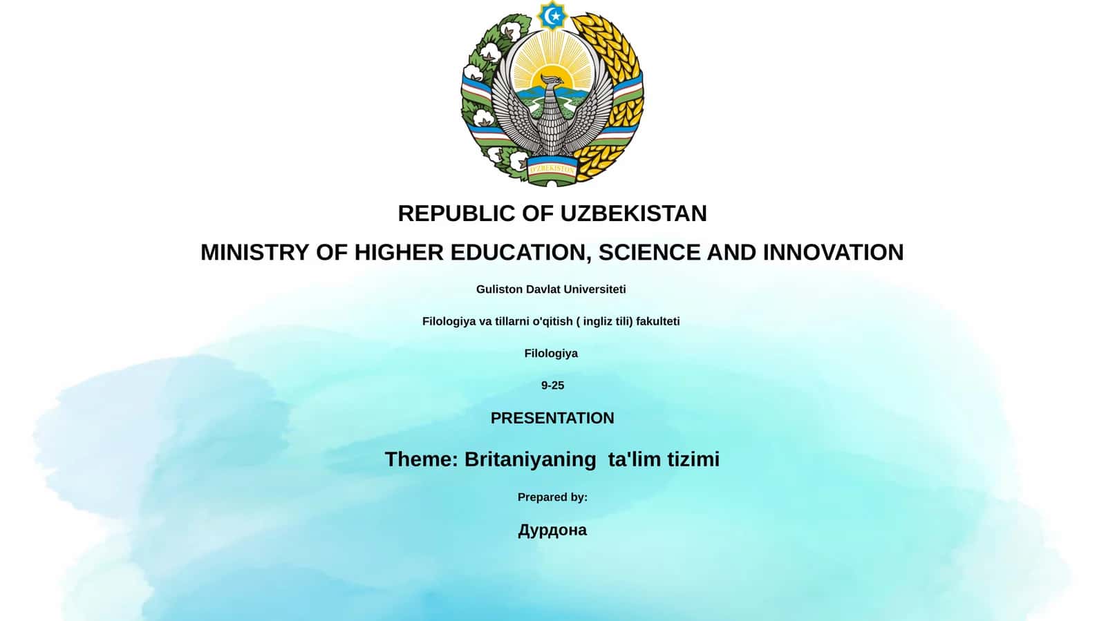 Britaniyaning ta'lim tizimi 1