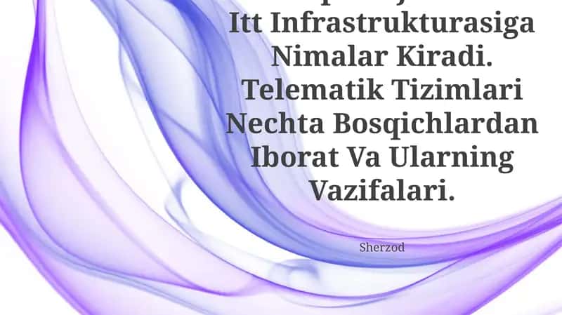Intellektual transport tizimlari (ITS) 1