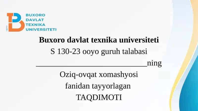 Margarin mahsulotlari instruksiyasi 1