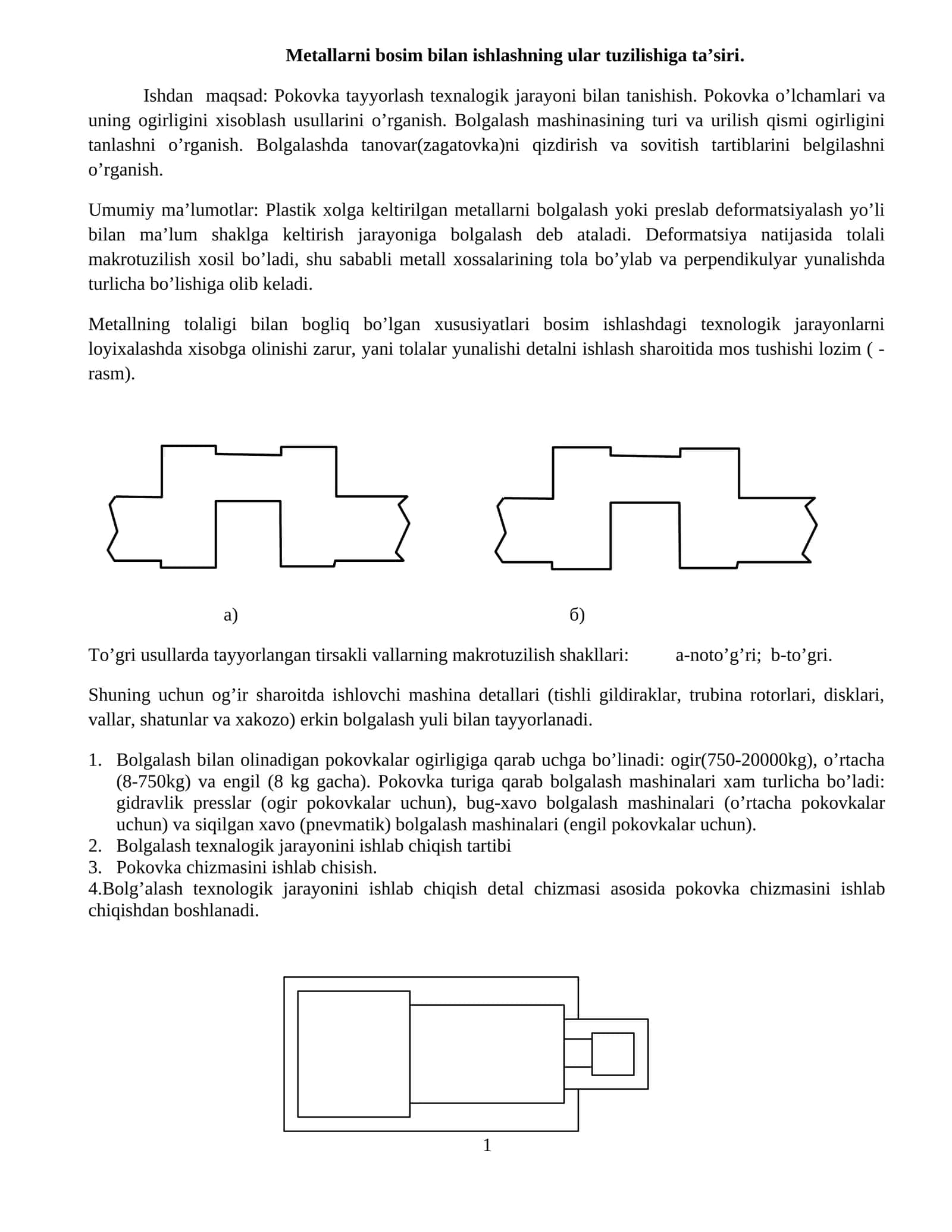 Metallarni bosim bilan ishlashning ta’siri 1