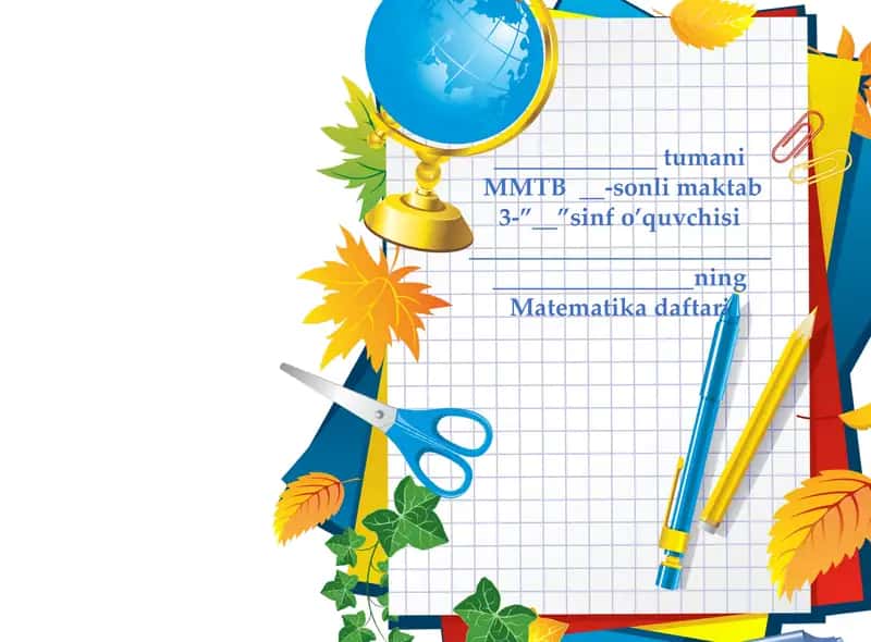Daftar betliklari boshlang'ich sinflar uchun 1