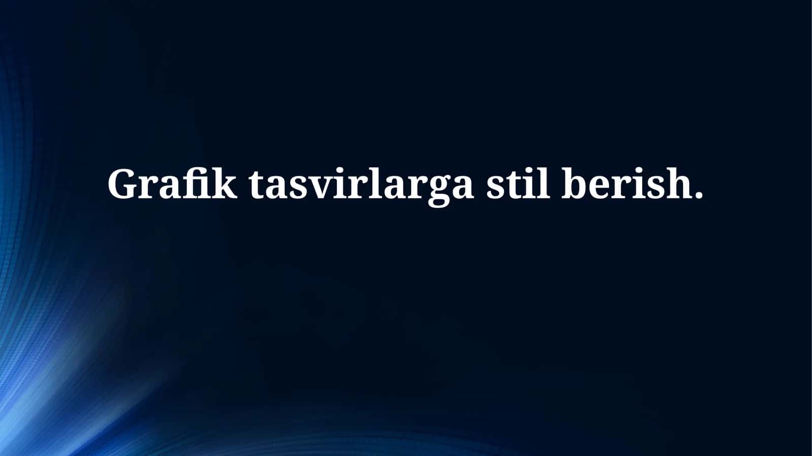 Rang nazariyasi va palitrasi 1