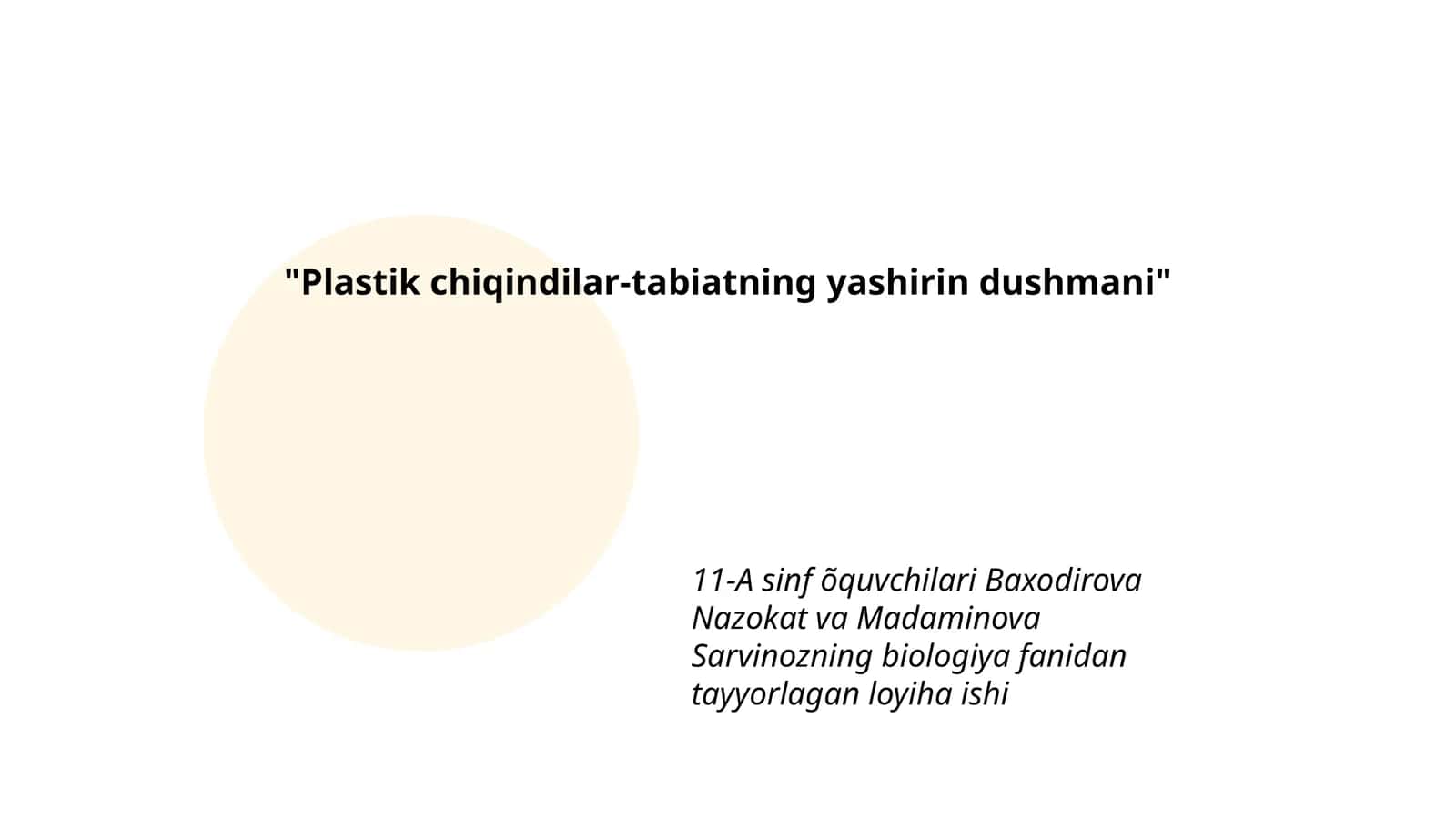 Plastik chiqindilar-tabiatning yashirin dushmani 1
